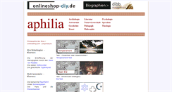Desktop Screenshot of aphilia.de