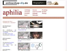 Tablet Screenshot of aphilia.de
